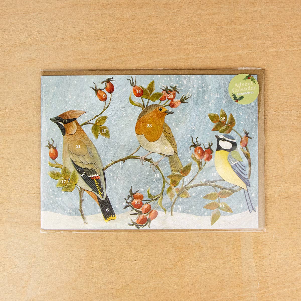 Winter Hedgerow Advent Card