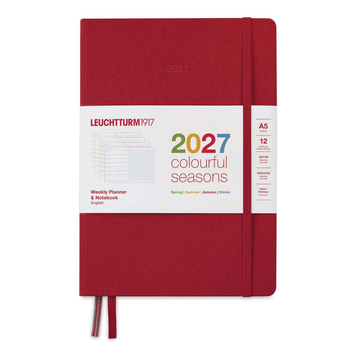 Colourful Seasons 2027 Weekly Planner & Notebook Dotted Medium (A5)