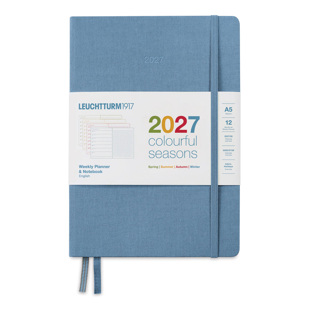 Colourful Seasons 2027 Weekly Planner & Notebook Dotted Medium (A5)