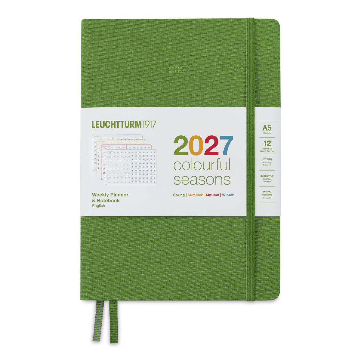 Colourful Seasons 2027 Weekly Planner & Notebook Dotted Medium (A5)