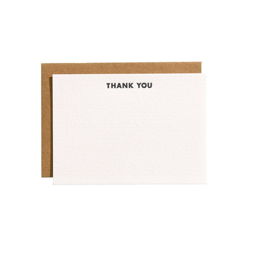 Futura Thank You Letterpress Flat Note Box Set