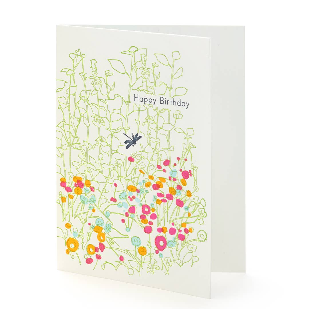 Garden Happy Birthday A2 Card