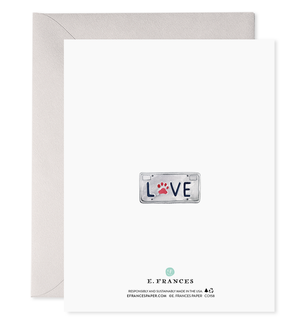 Co-Pilot Dog | Pet Condolence Sympathy Greeting Card: