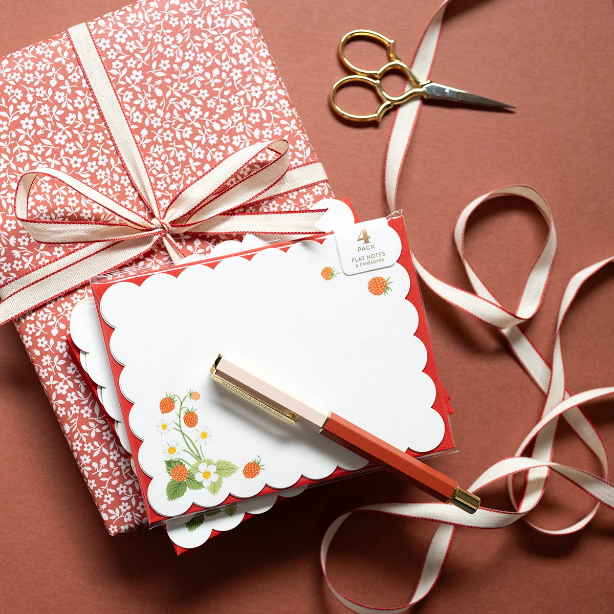 Wild Strawberries Notecards | Set Of 4
