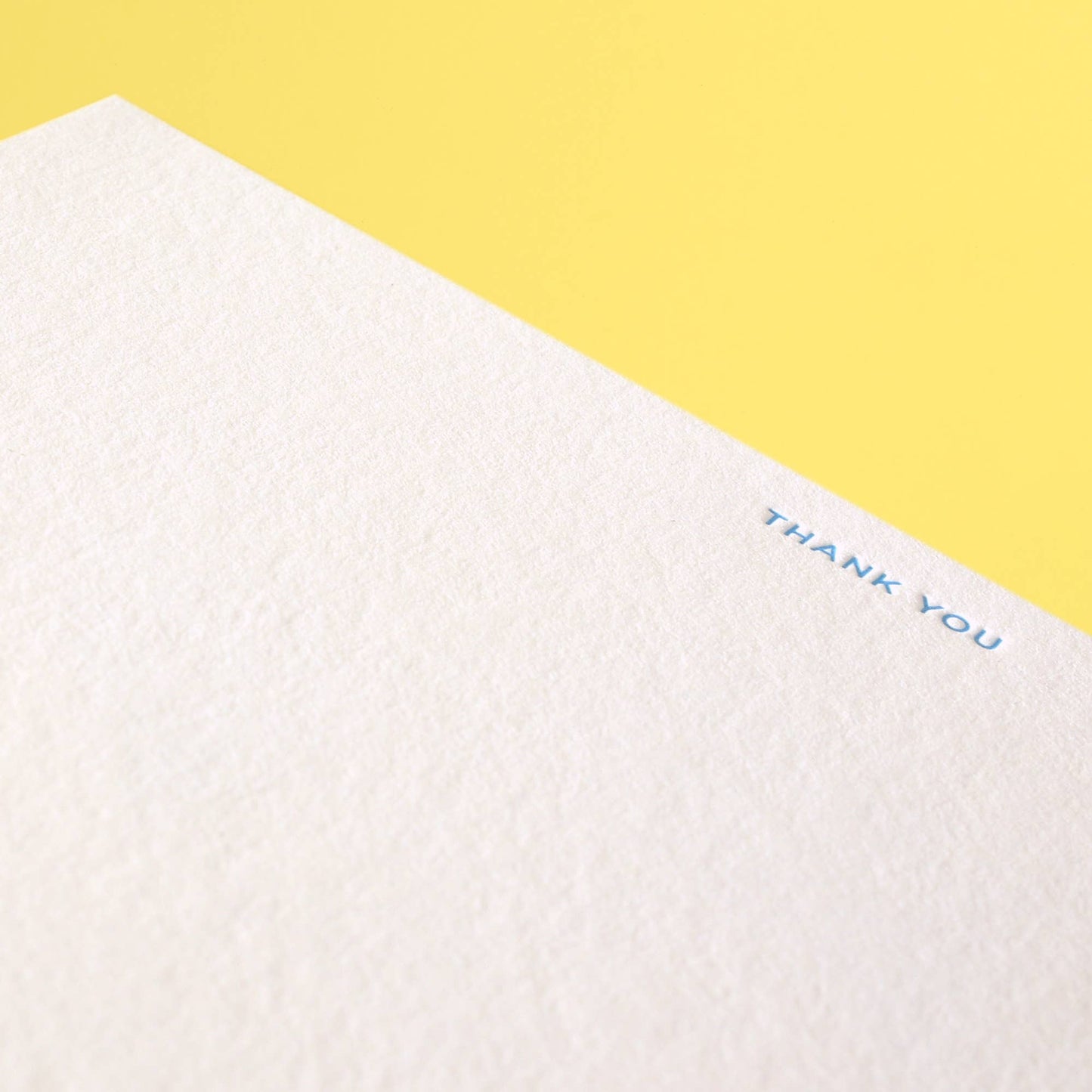 Copperplate Thank You Letterpress Flat Note Box Set