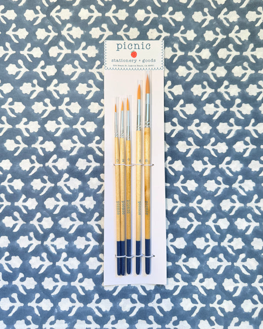 Picnic 5 Brush Watercolor Paintbrush Set