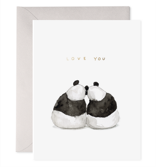 Panda Pair | Love & Anniversary Greeting Card:
