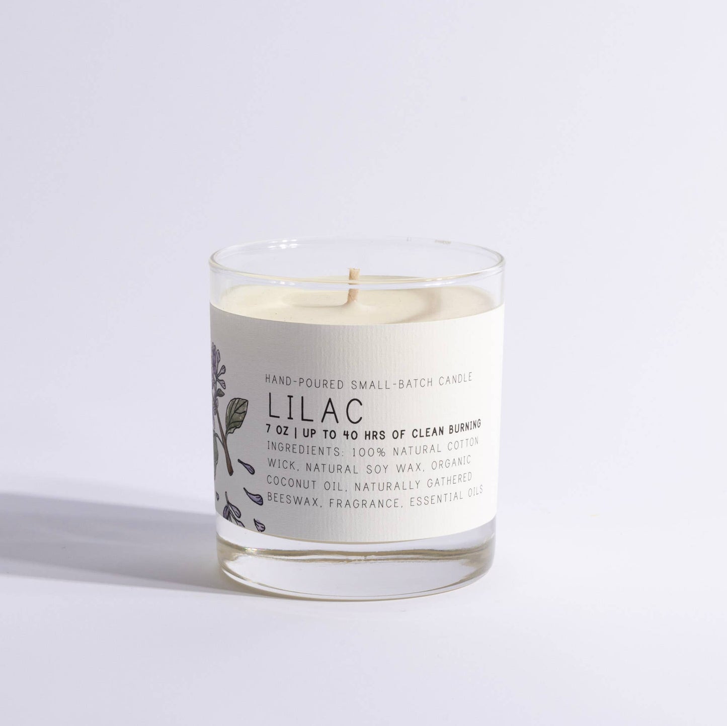 Lilac - Medium Glass Candle