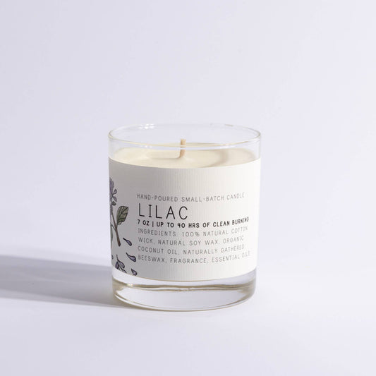 Lilac - Medium Glass Candle