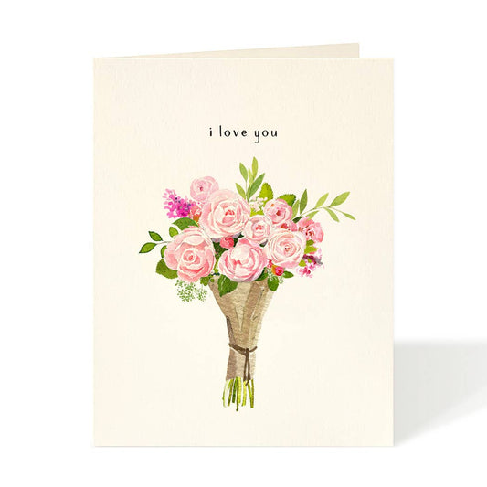 Blush Bouquet - Flower Love Greeting Cards - Valentine's Day