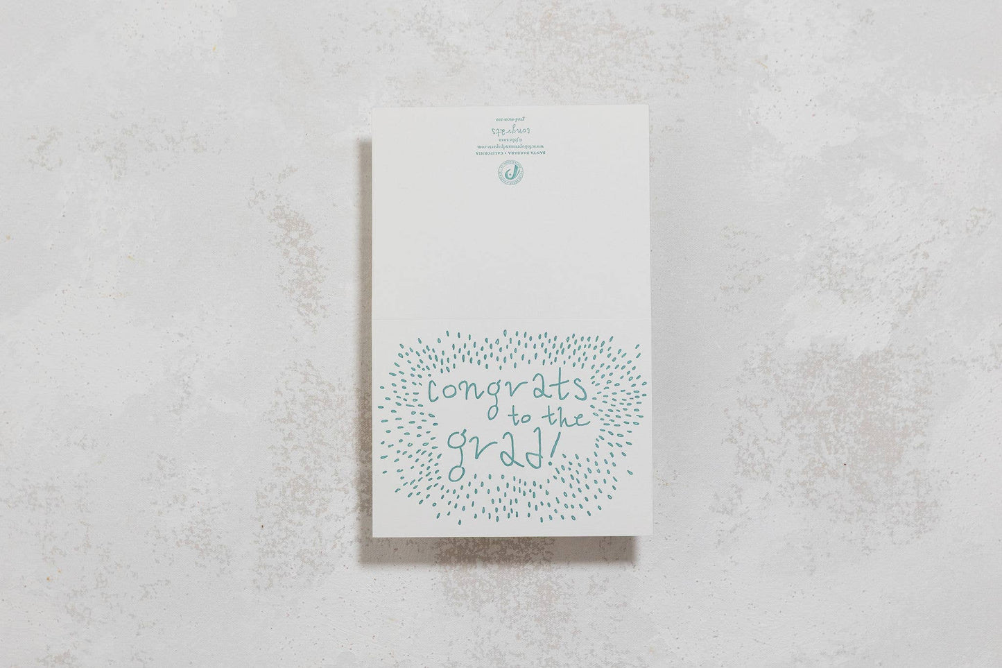 Congrats Grad - Letterpress Graduation Card