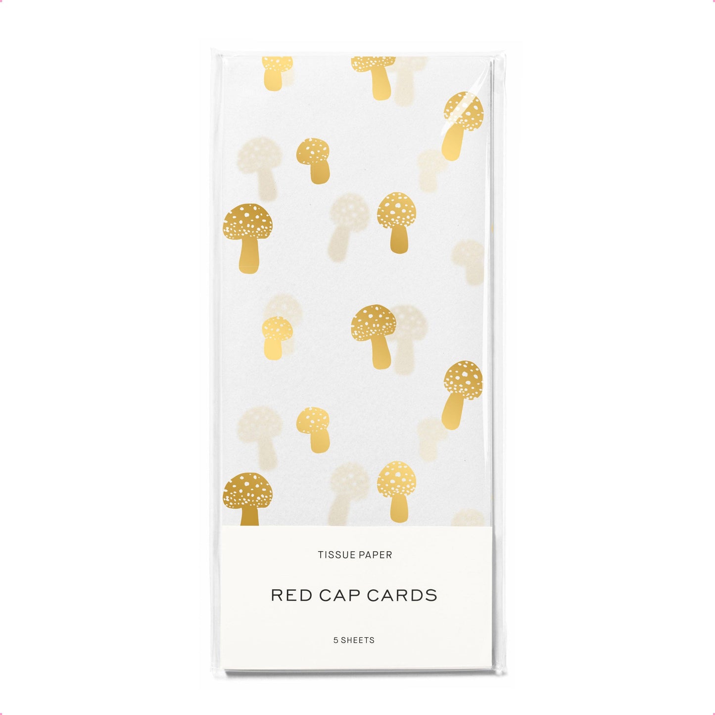 Tiny Mushrooms tissue paper: 5 Sheets