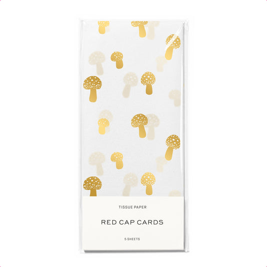Tiny Mushrooms tissue paper: 5 Sheets
