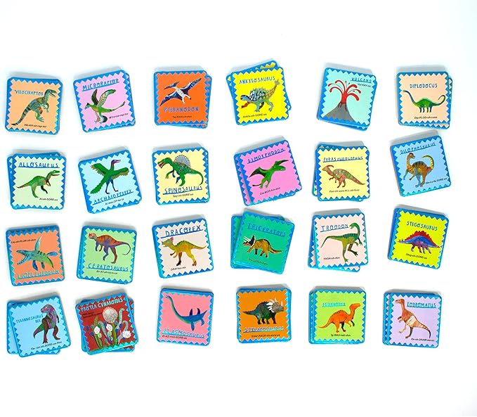 Shiny Dinosaur Memory and Matching Game - eeBoo