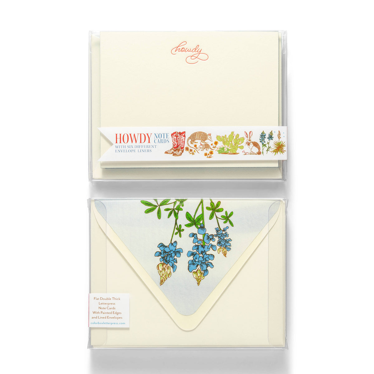 Howdy | Fancy Pants Letterpress Flat Notecards