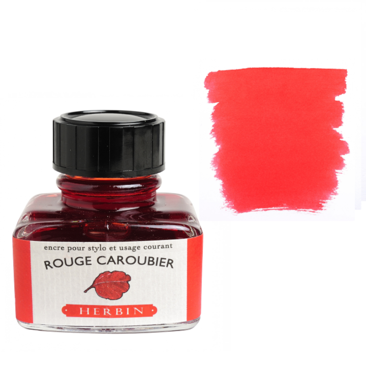 Herbin Fountain Pen Ink 30ml Bottle -35 Colors: Bleu des Profondeurs (Deep Sea Blue)