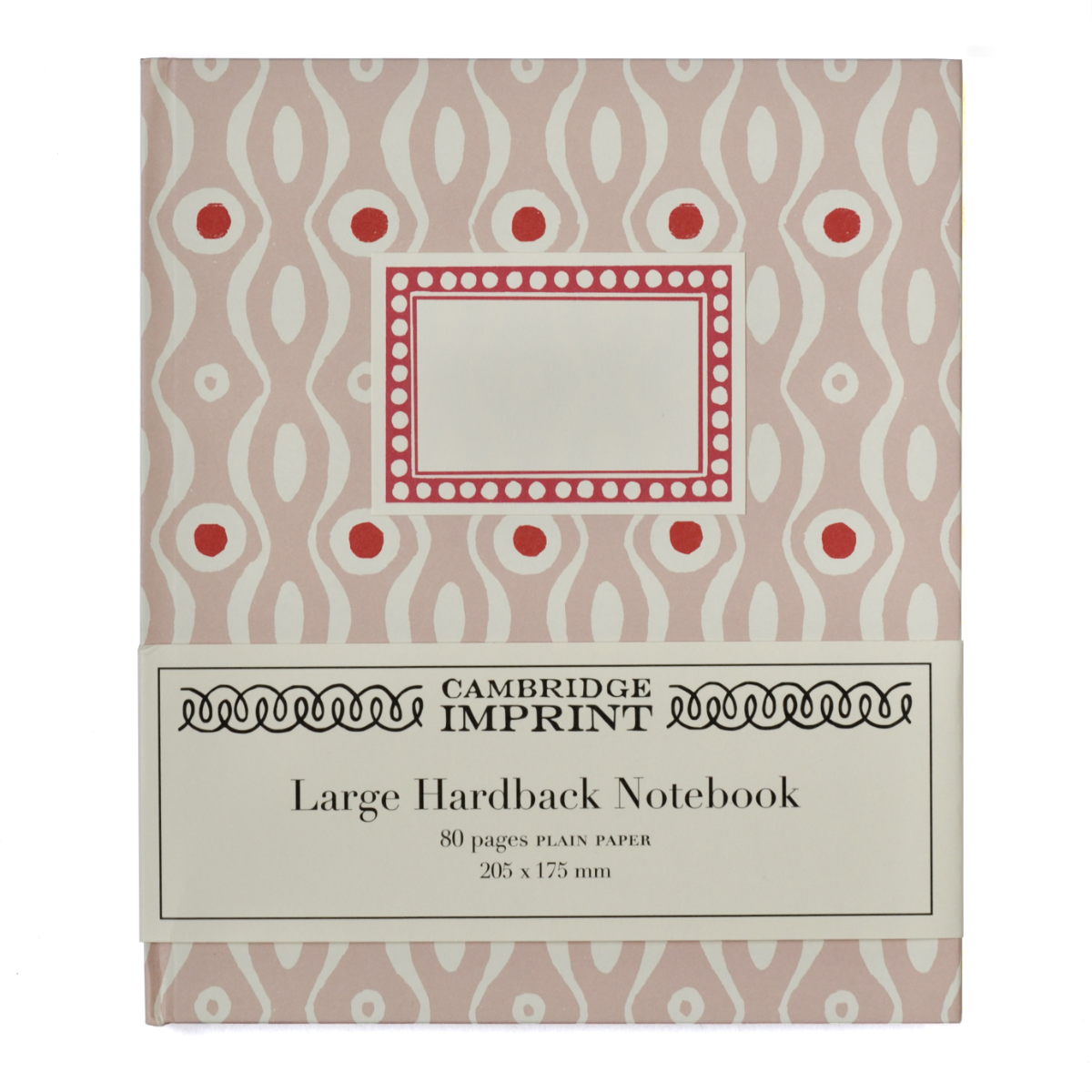 Large Hardback Notebook Persephone Pink and Raspberry (Plain)
