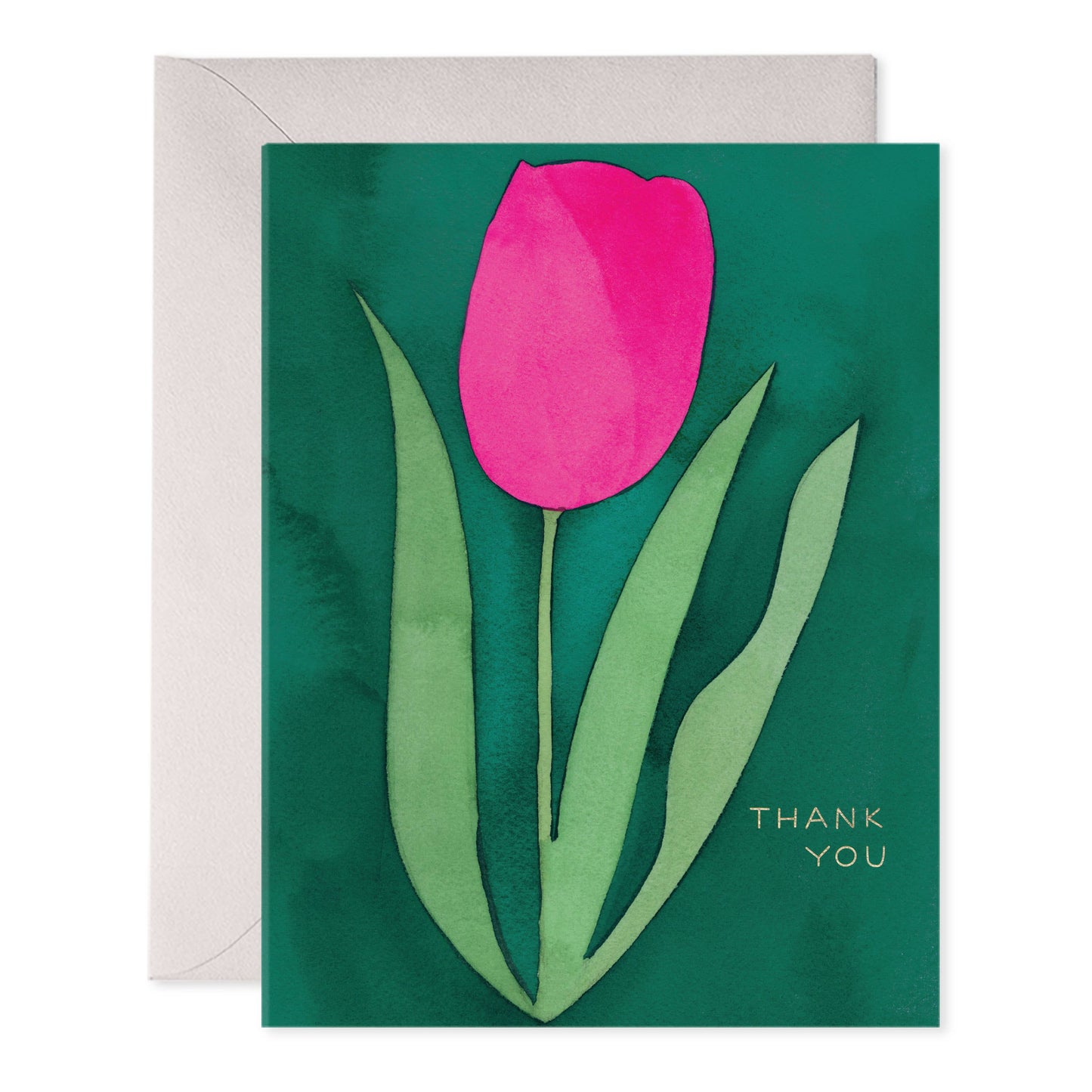 Pink Tulip Thank You Cards – Boxed Set of 6 Notes