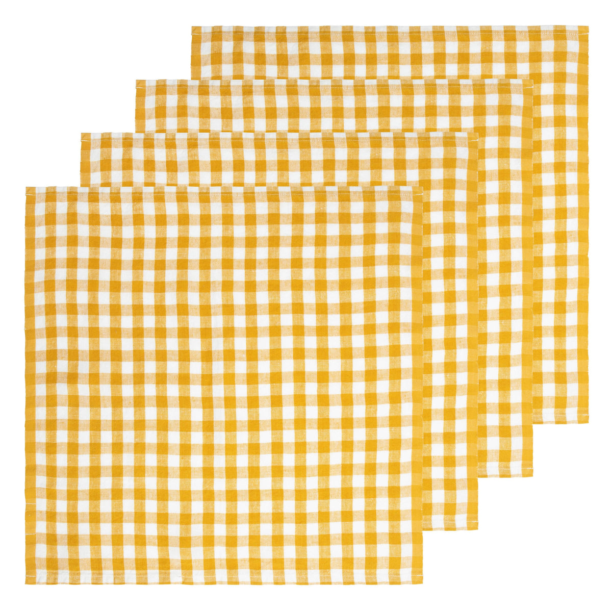 Mustard Picnic Napkin 20x20 - Set of 4