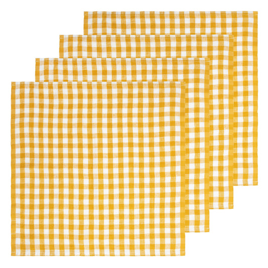 Mustard Picnic Napkin 20x20 - Set of 4