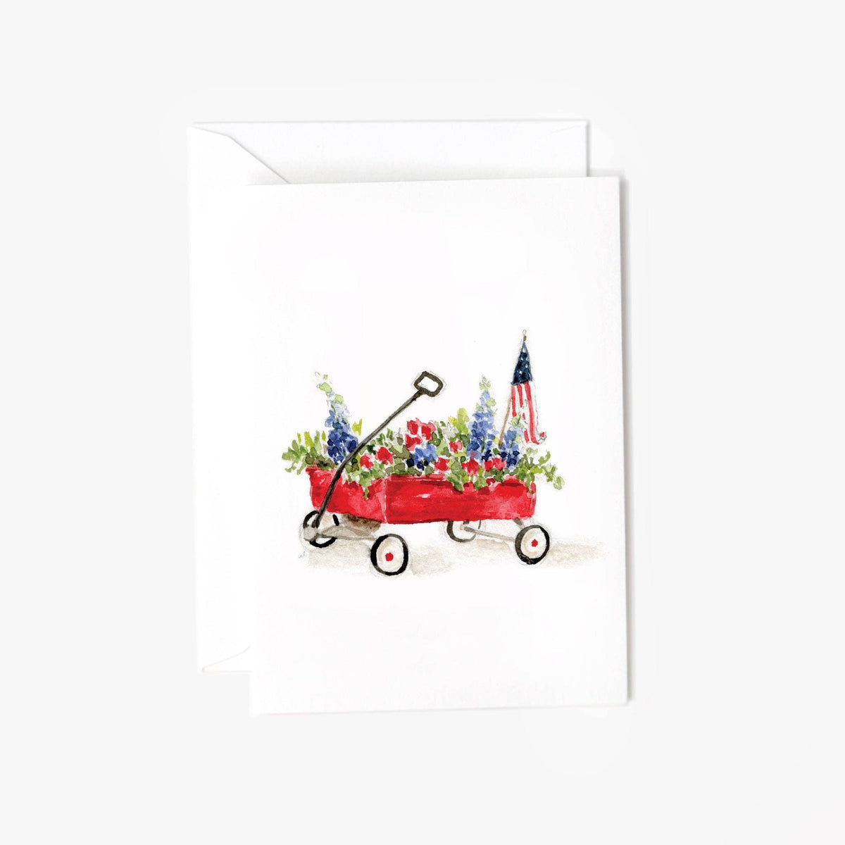 Red wagon mini enclosure notecard