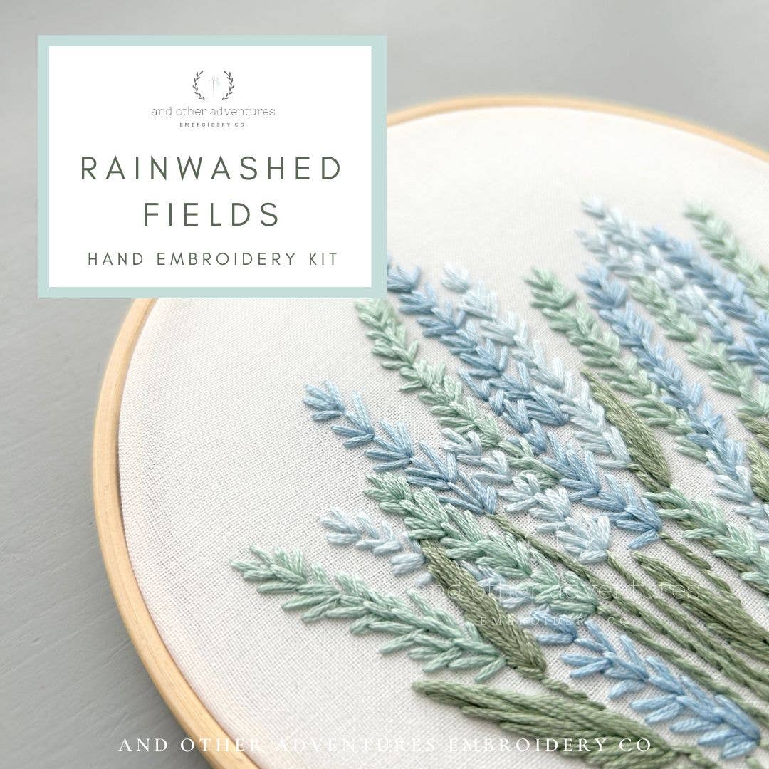 Hand Embroidery KIT - Rainwashed Fields