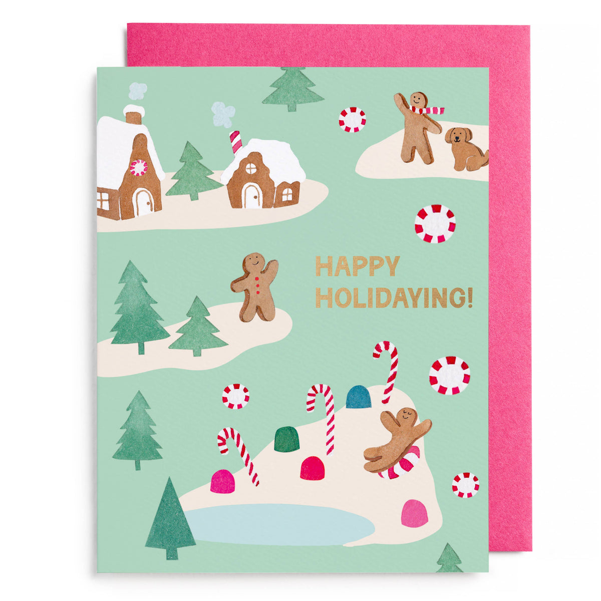 Gingerbread Village Greeting Card
