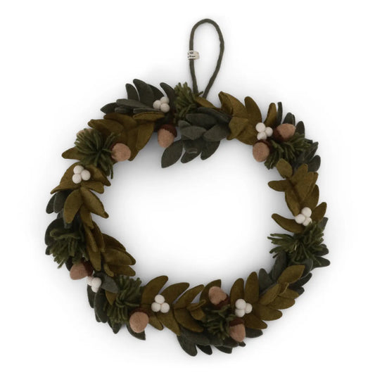 White Berries & Acorns Wreath
