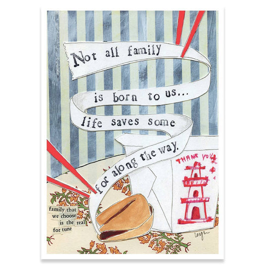 Not All Family Support Greeting Card