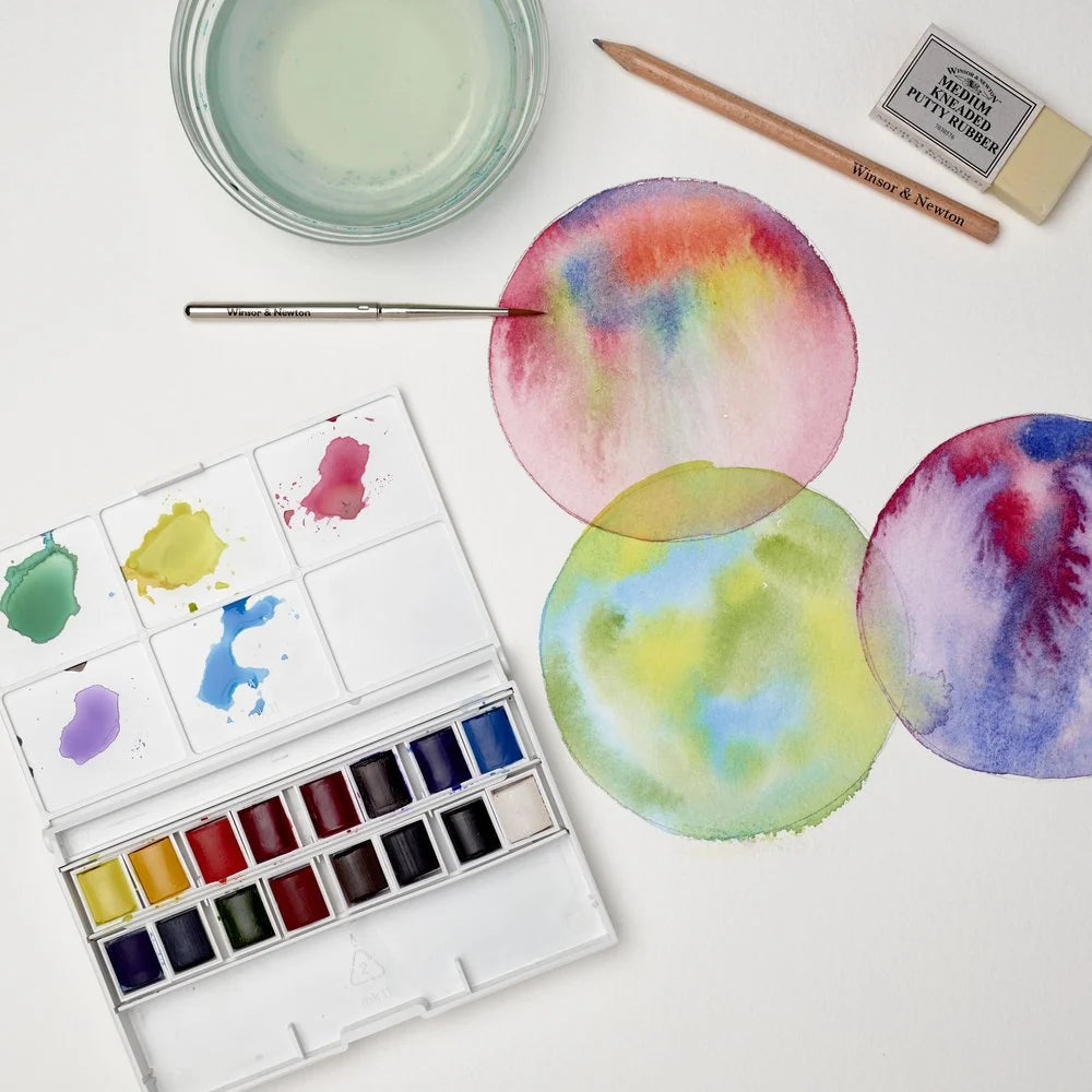 Cotman Watercolour Pocket Box Half Pan Set