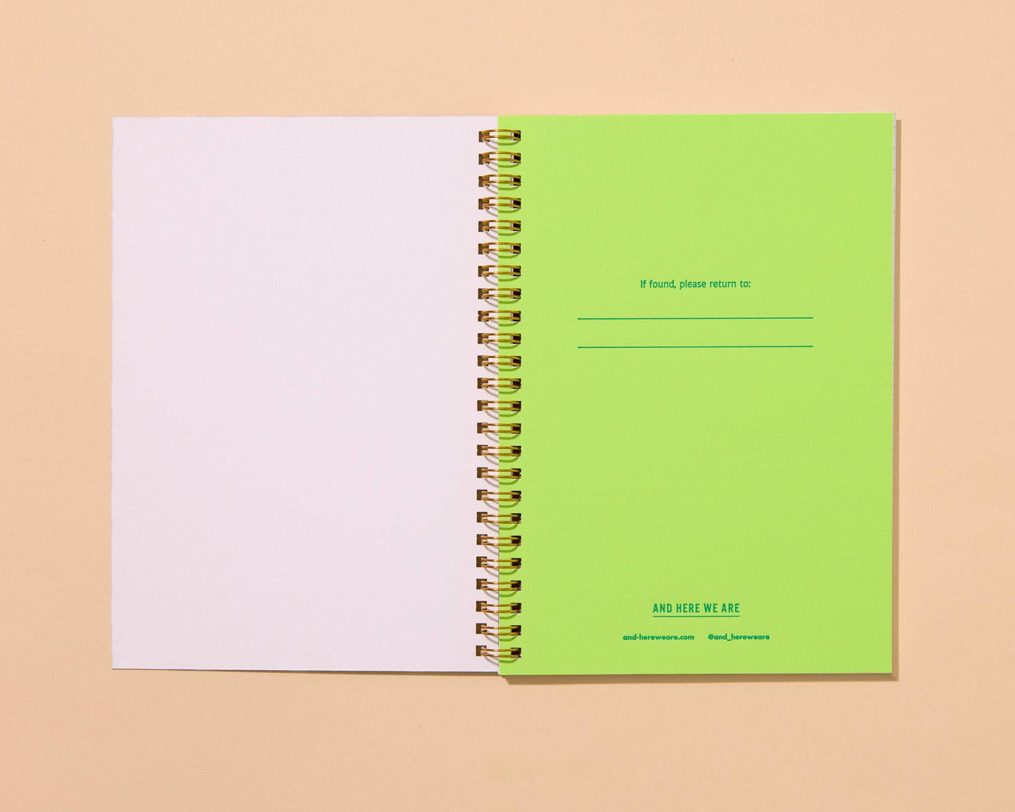 Colorful Modern Letterpress A5 Spiral Notebook—Strawberry