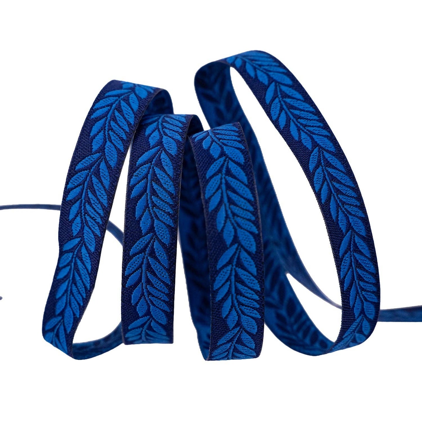 Foliage - Foliage in Indigo - 3/8" width - by Sally Kelly - 5 Yard Spool