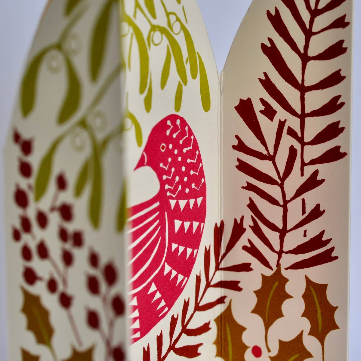 Extra Special Triptych Card Hidden Winter Bird