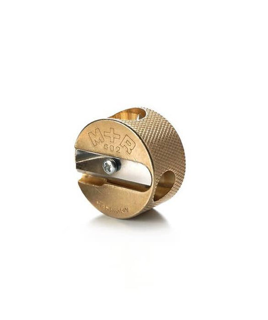 Double-Hole Brass Round Sharpener