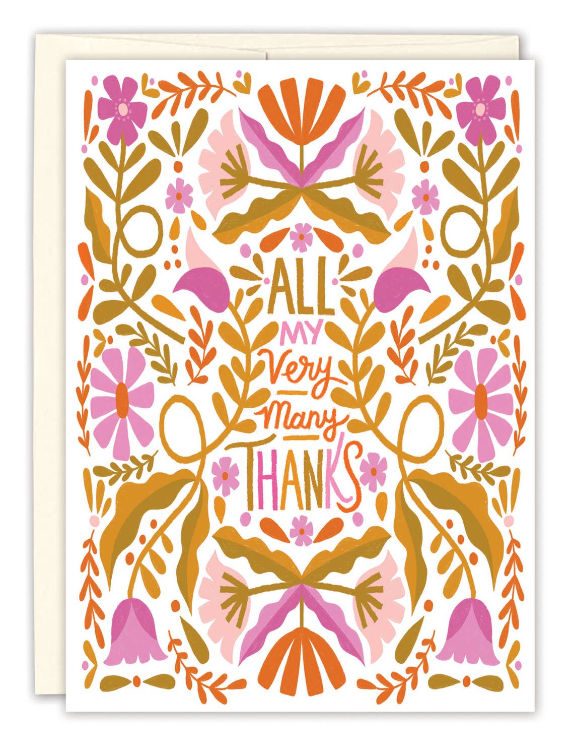All My Very Many Thanks Card
