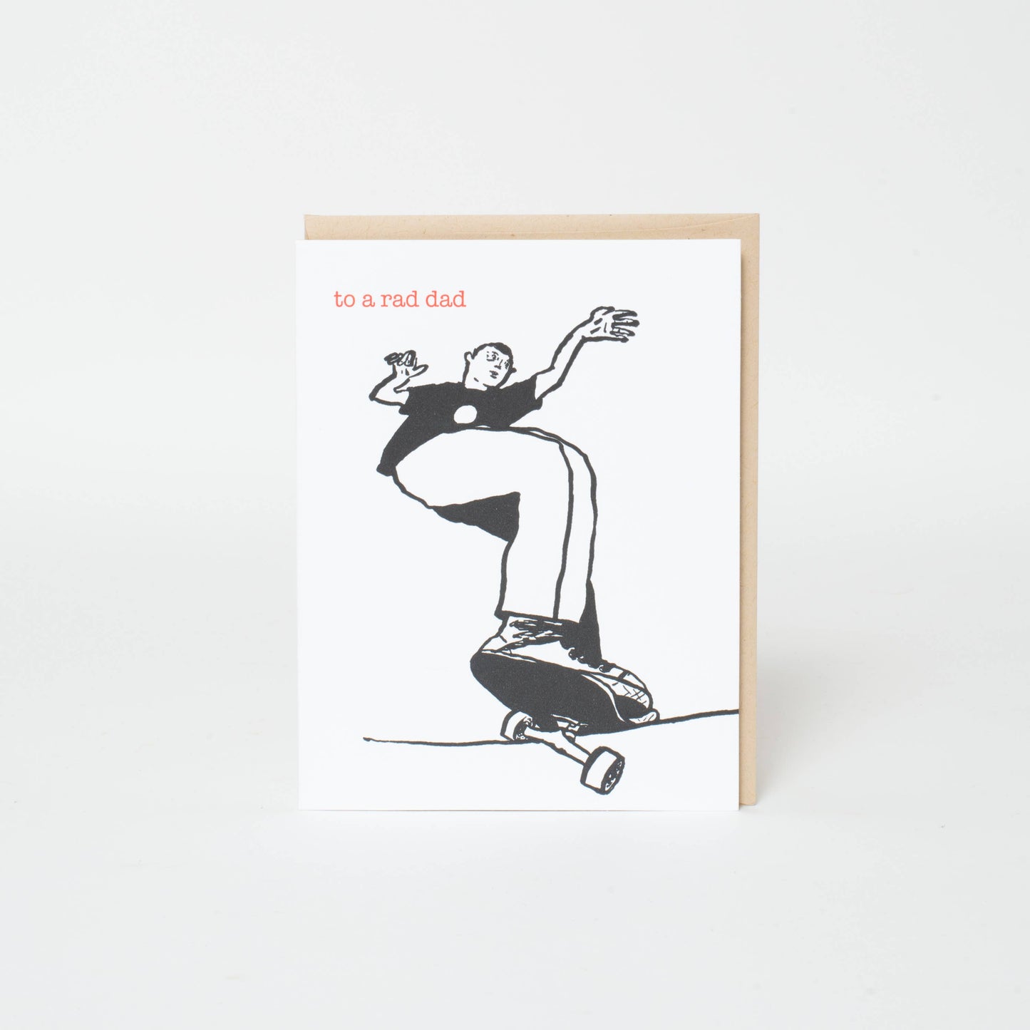 Skater Dad Father's Day Greeting Card by Russ Pope