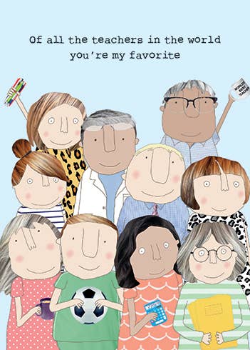 Fave Teacher Teacher Greeting Card