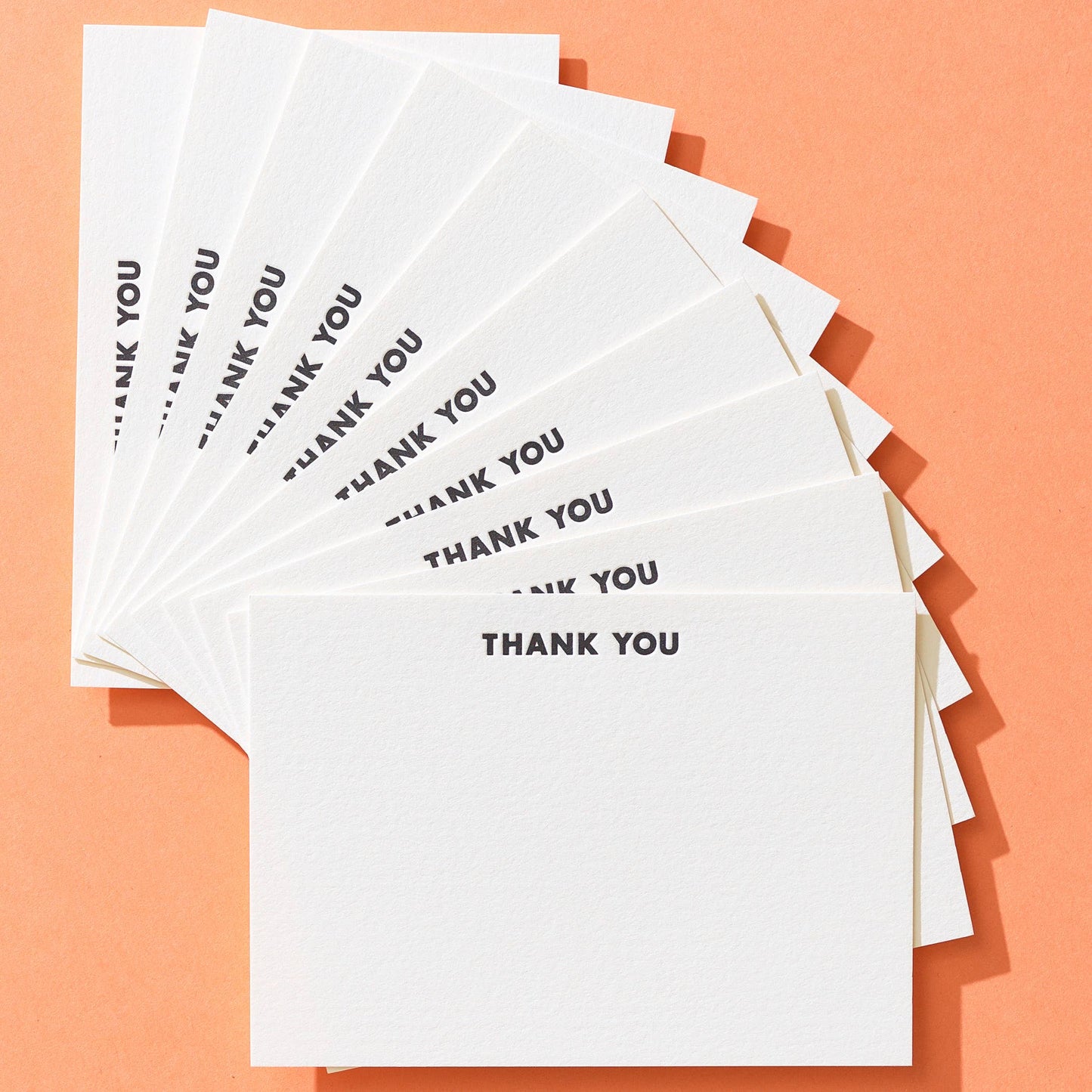 Futura Thank You Letterpress Flat Note Box Set