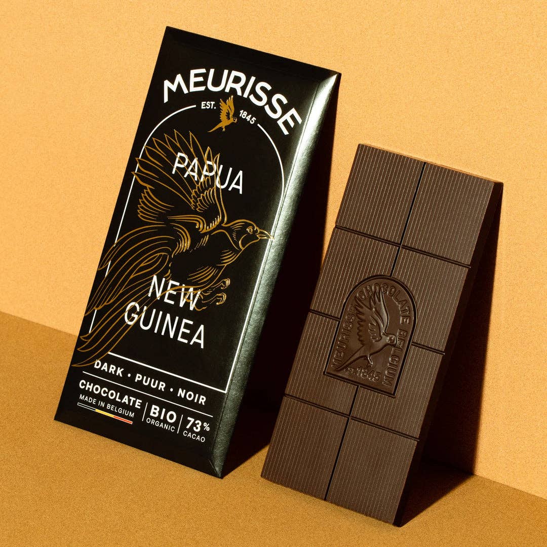 Meurisse - Chocolate Bar: Caramel & Almonds - Dark Chocolate 73%