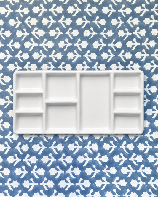 9-Well Ceramic Paint Palette