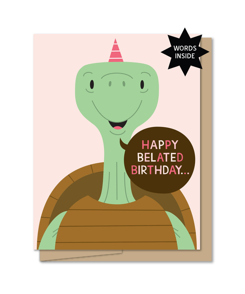 Belated Birthday Turtle Card