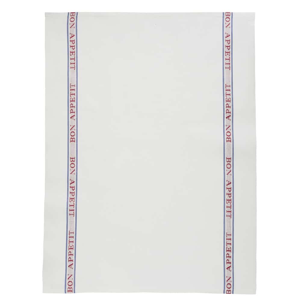 Teatowel Bon Appetit Cotton Red