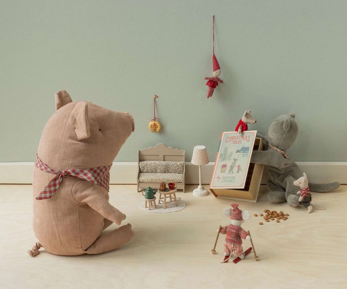 Christmas tea party, Mouse - Red/Green