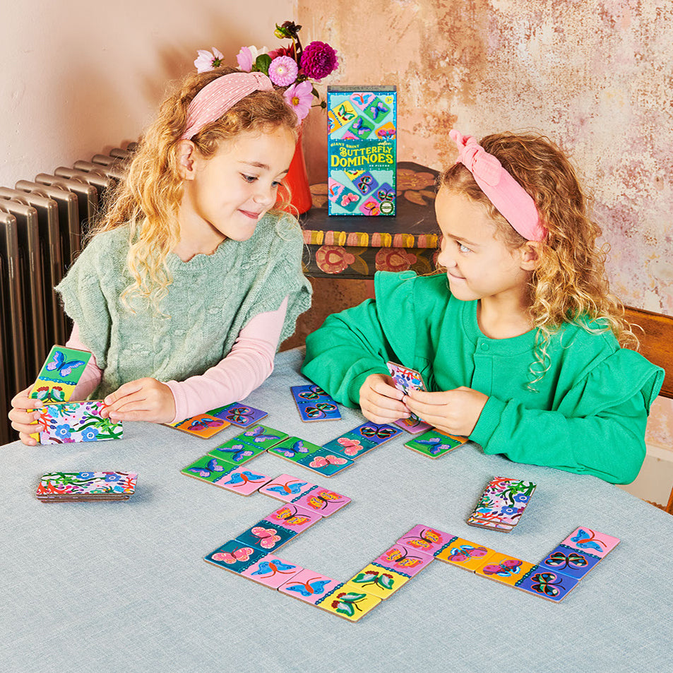 Giant Shiny Butterfly Dominoes - eeBoo