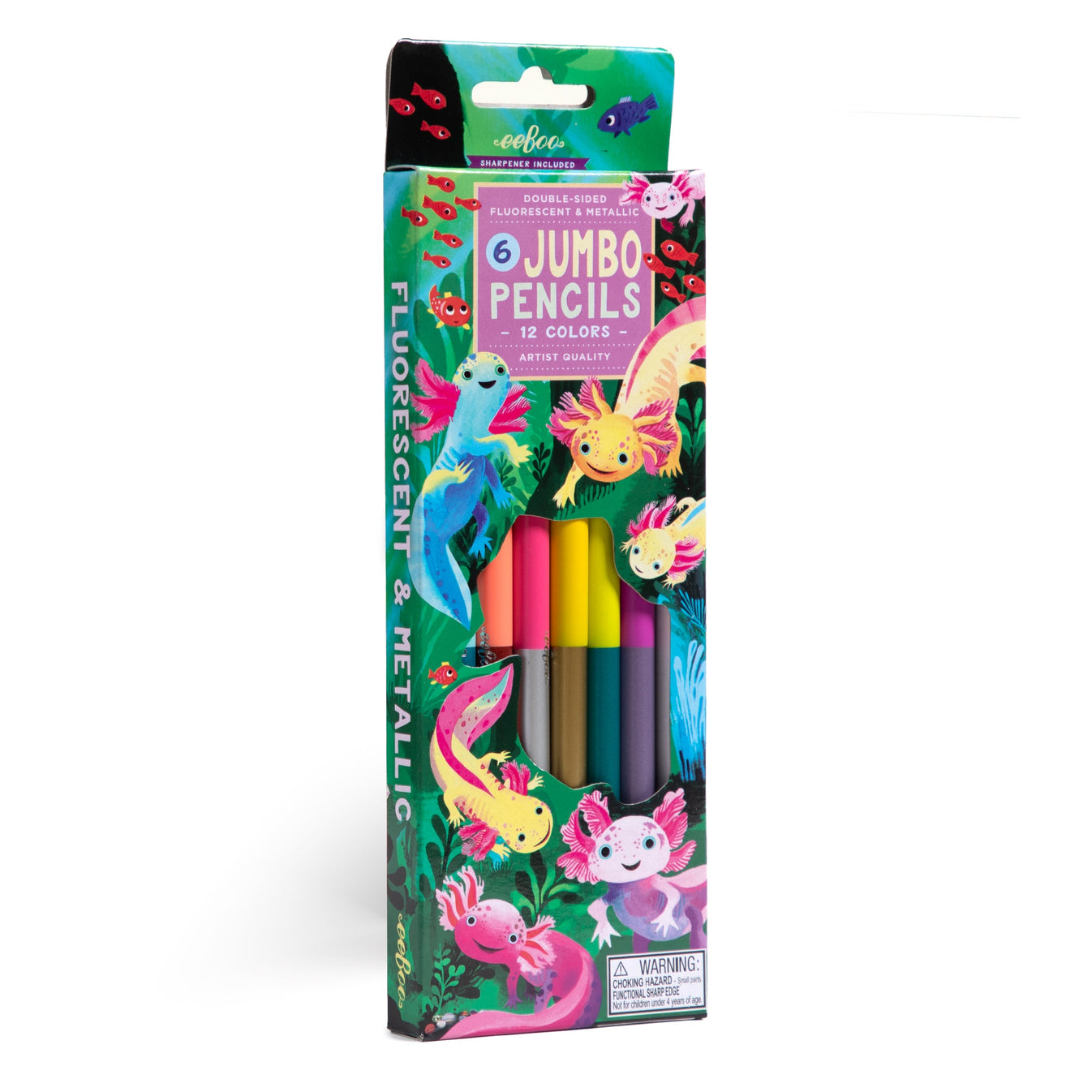 Axoloti 6 Double Sided Pencils - eeBo
