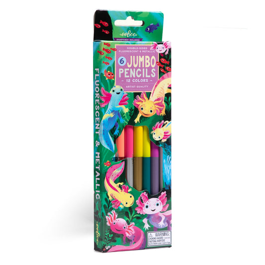 Axoloti 6 Double Sided Pencils - eeBo