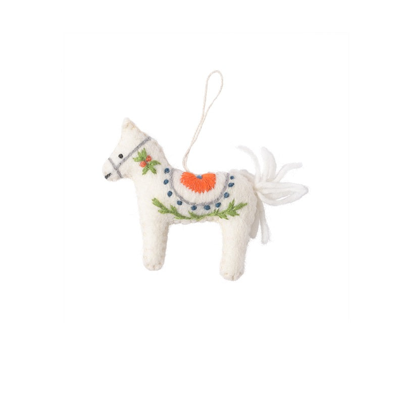 Dala Horse Wool Ornament