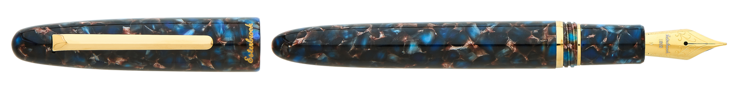 Esterbrook Estie Regular Fountain Pen - Nouveau Blue Gold Trim