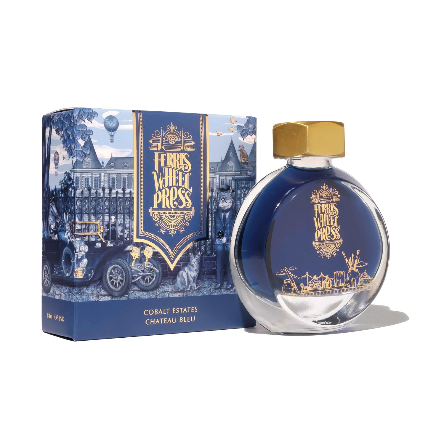 Ferris Wheel Press 38ml Fountain Pen Ink - Cobalt Estates