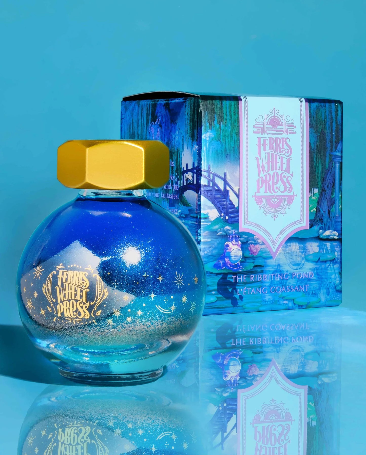 Ferris Wheel Press FerriTales 20ml Fountain Pen Ink - The Ribbiting Pond
